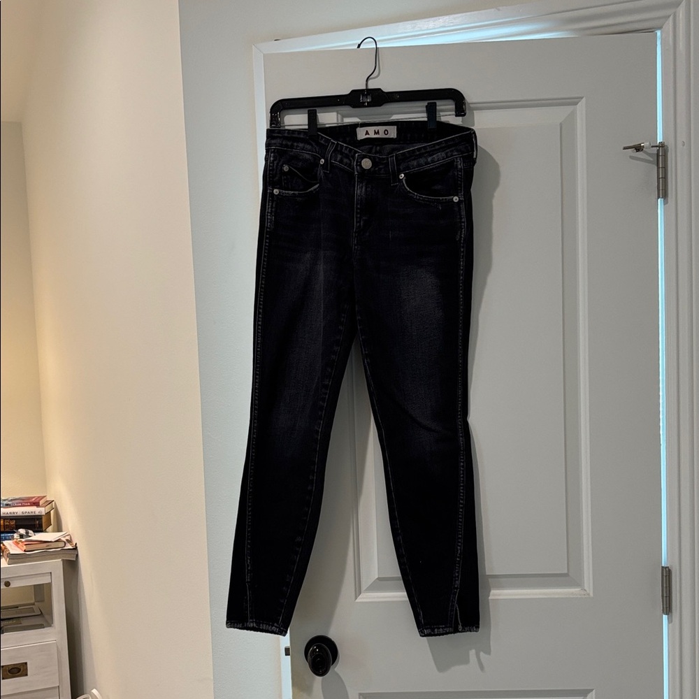 AMO Women's Dark Wash Skinny Jeans
